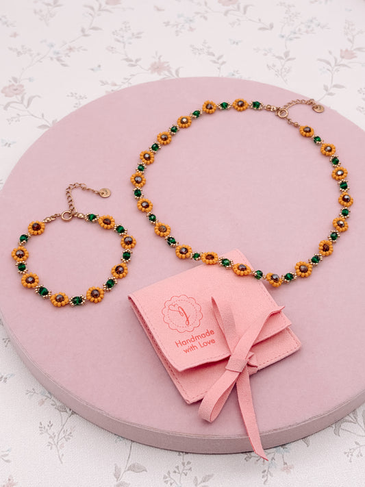 Collana Choker Girasoli