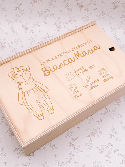 Scatola dei Ricordi con dati Nascita