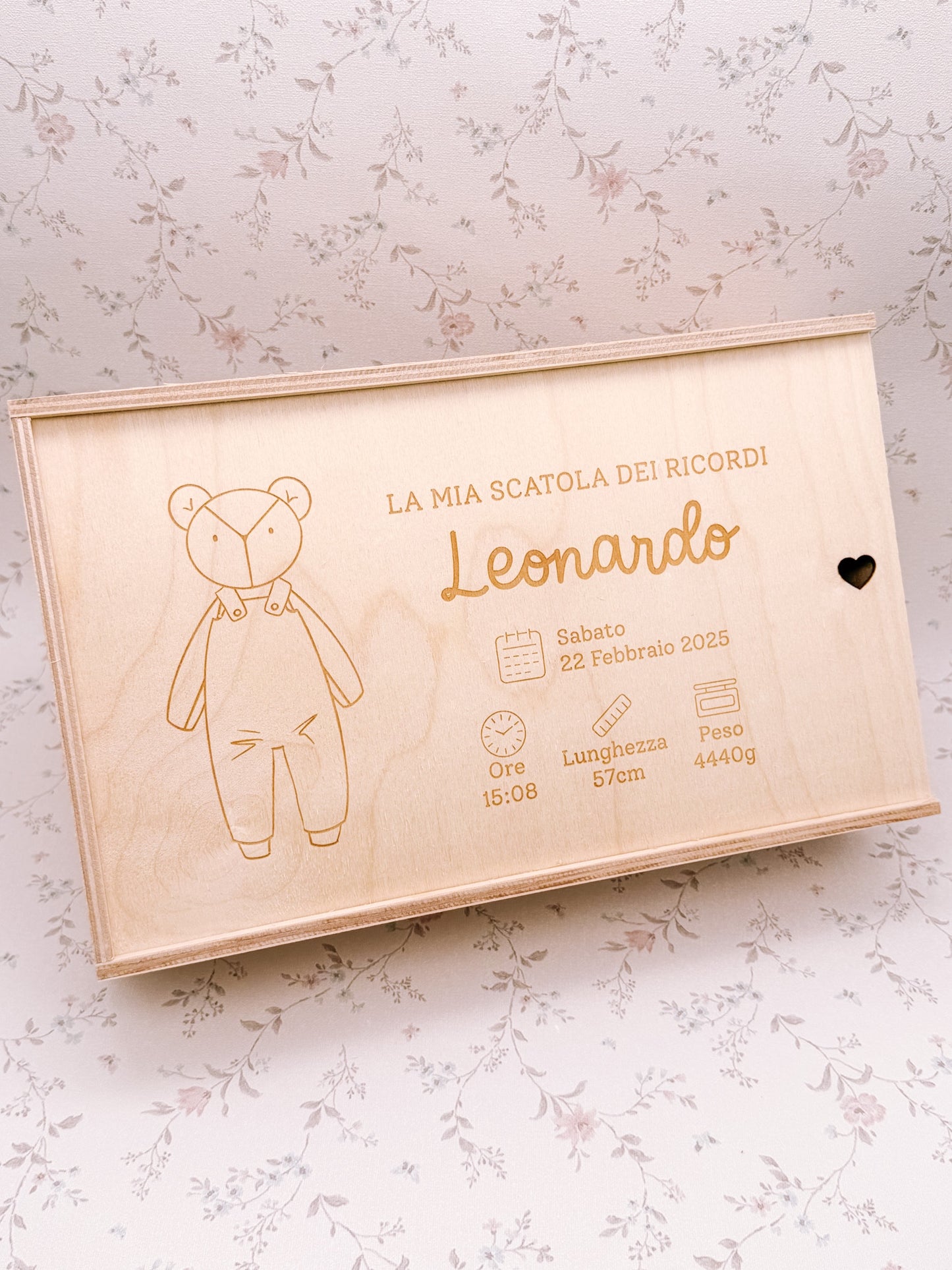 Scatola dei Ricordi con dati Nascita